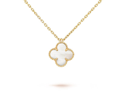 [Rosla]CLOVER MINI 9.5MM CARNELIANS NECKLACE COLLECTION