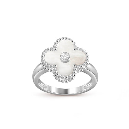 [Rosla]CLOVER SILVER DIOMND RING COLLECTION