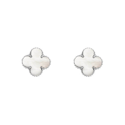 [Rosla]CLOVER SILVER 15MM EARRINGS COLLECTION