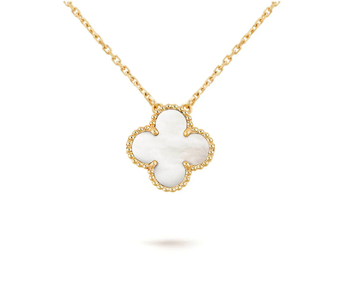 [Rosla]CLOVER 15MM SINGLE FLOWER NECKLACE COLLECTION