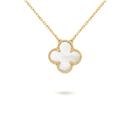 [Rosla]CLOVER 15MM SINGLE FLOWER NECKLACE COLLECTION
