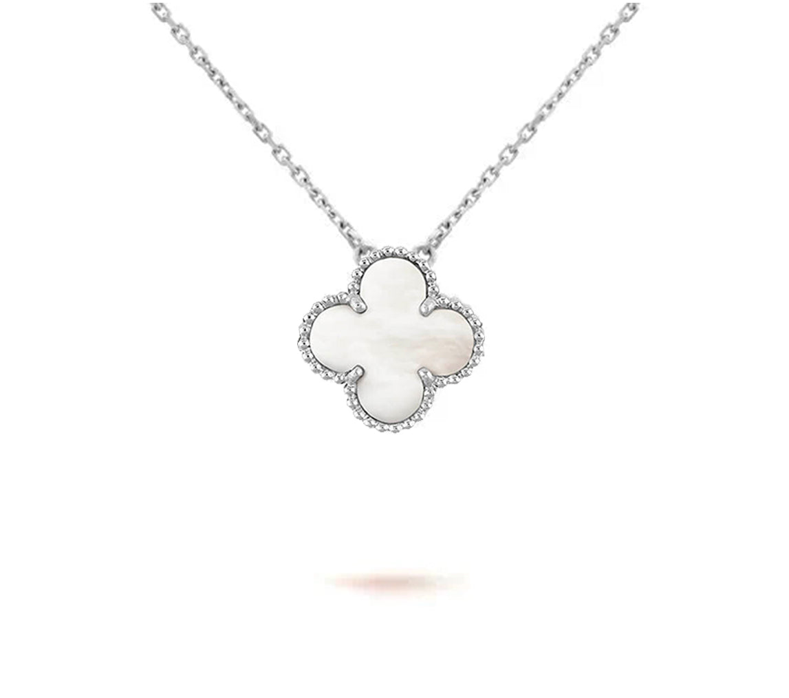 [Rosla]CLOVER 15MM NECKLACE SILVER COLLECTION