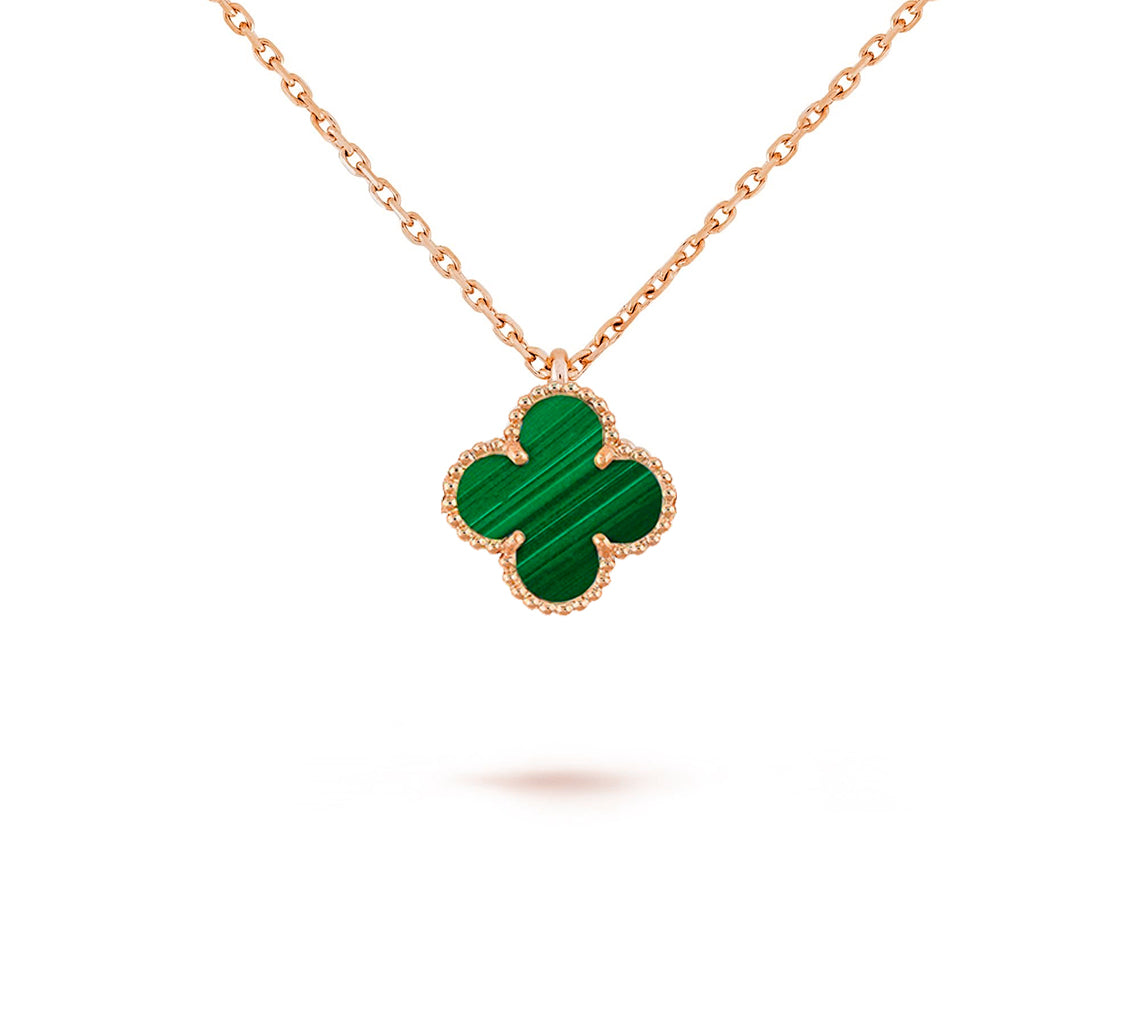 [Rosla]CLOVER MINI 9.5MM CARNELIANS NECKLACE COLLECTION