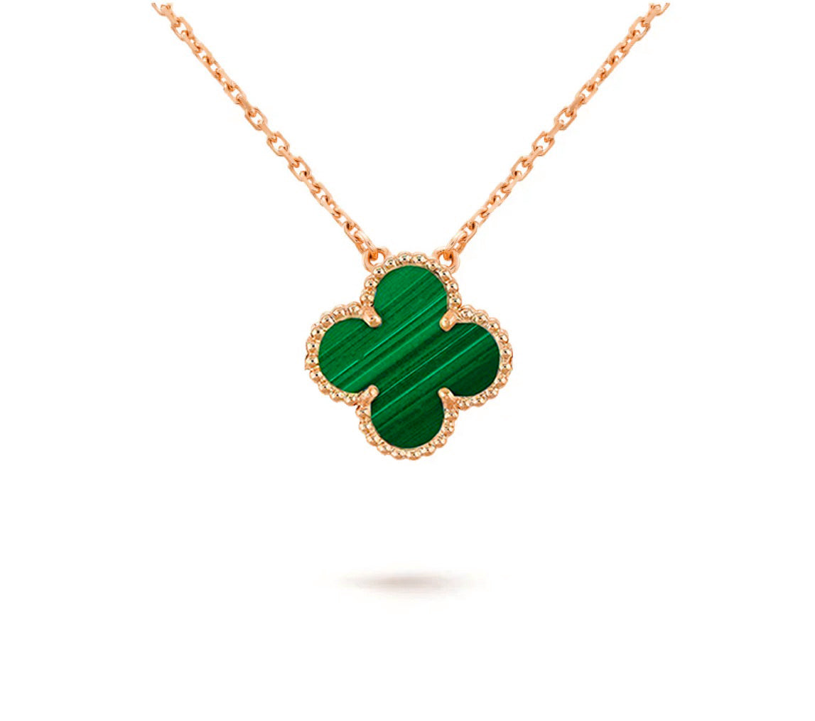 [Rosla]CLOVER 15MM SINGLE FLOWER NECKLACE COLLECTION