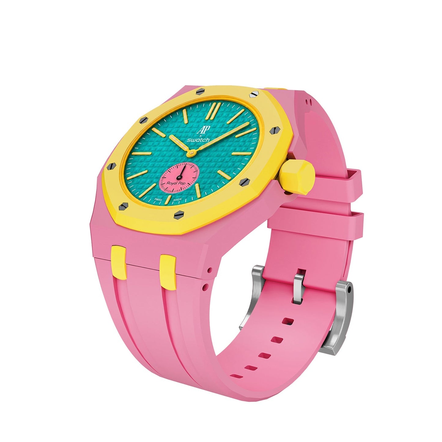 [Rosla]Royal Oak Pop Exclusive Bioceramic Case & Silicone Strap Mix Color