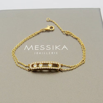[Rosla] Move Classique pavé bracelet