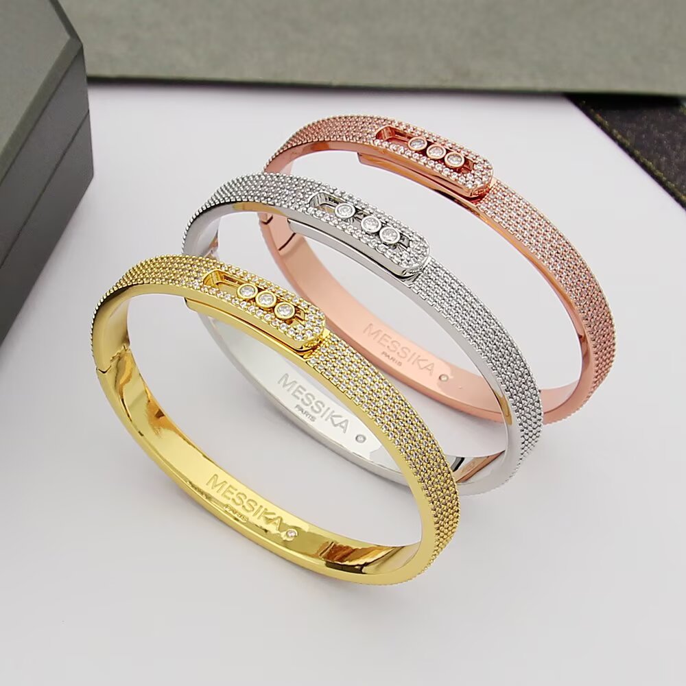 [Rosla]Move Noa Full Pavé Diamond Bangle Bracelet