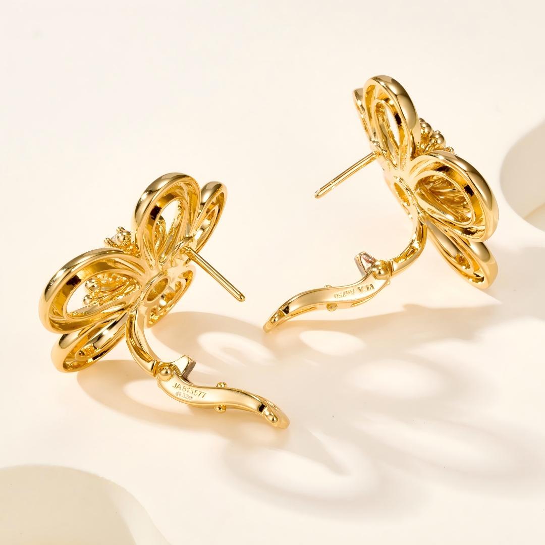 [Rosla] FLOWERLACE EARRING 5 DIAMONDS