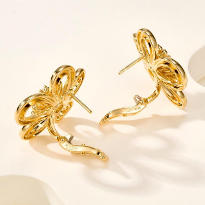 [Rosla] FLOWERLACE EARRING 5 DIAMONDS