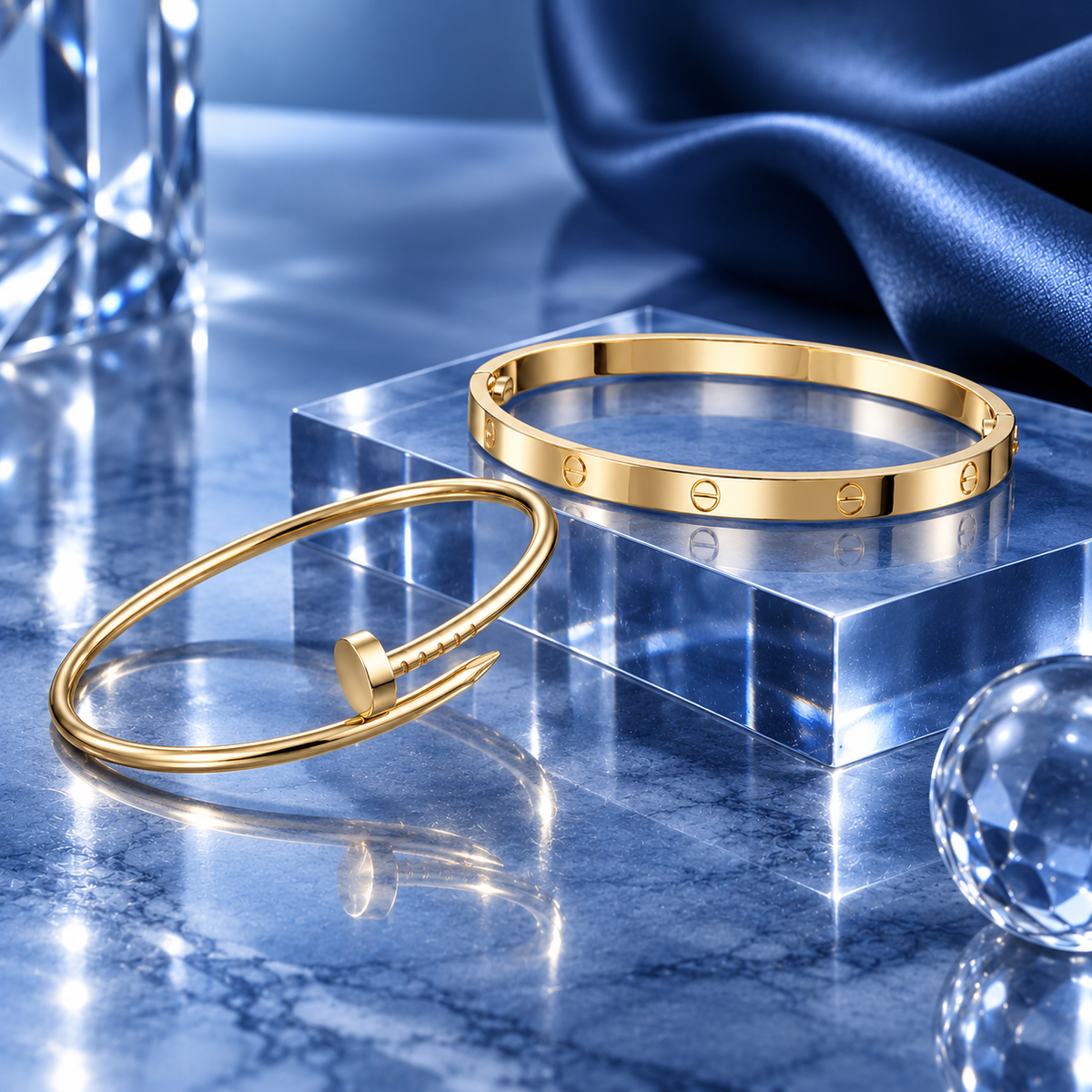 [Rosla] LOVE & JUSTE Classic Bracelet Stack Set