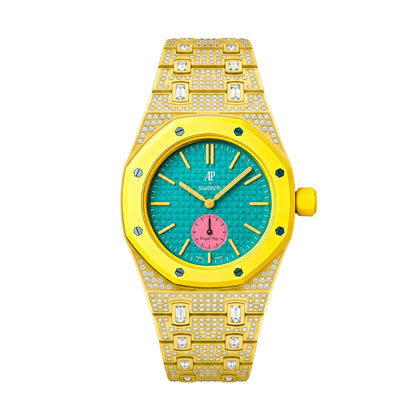 [Rosla]Royal Oak Pop Exclusive Bioceramic Case & Bioceramic Strap Full Diamond