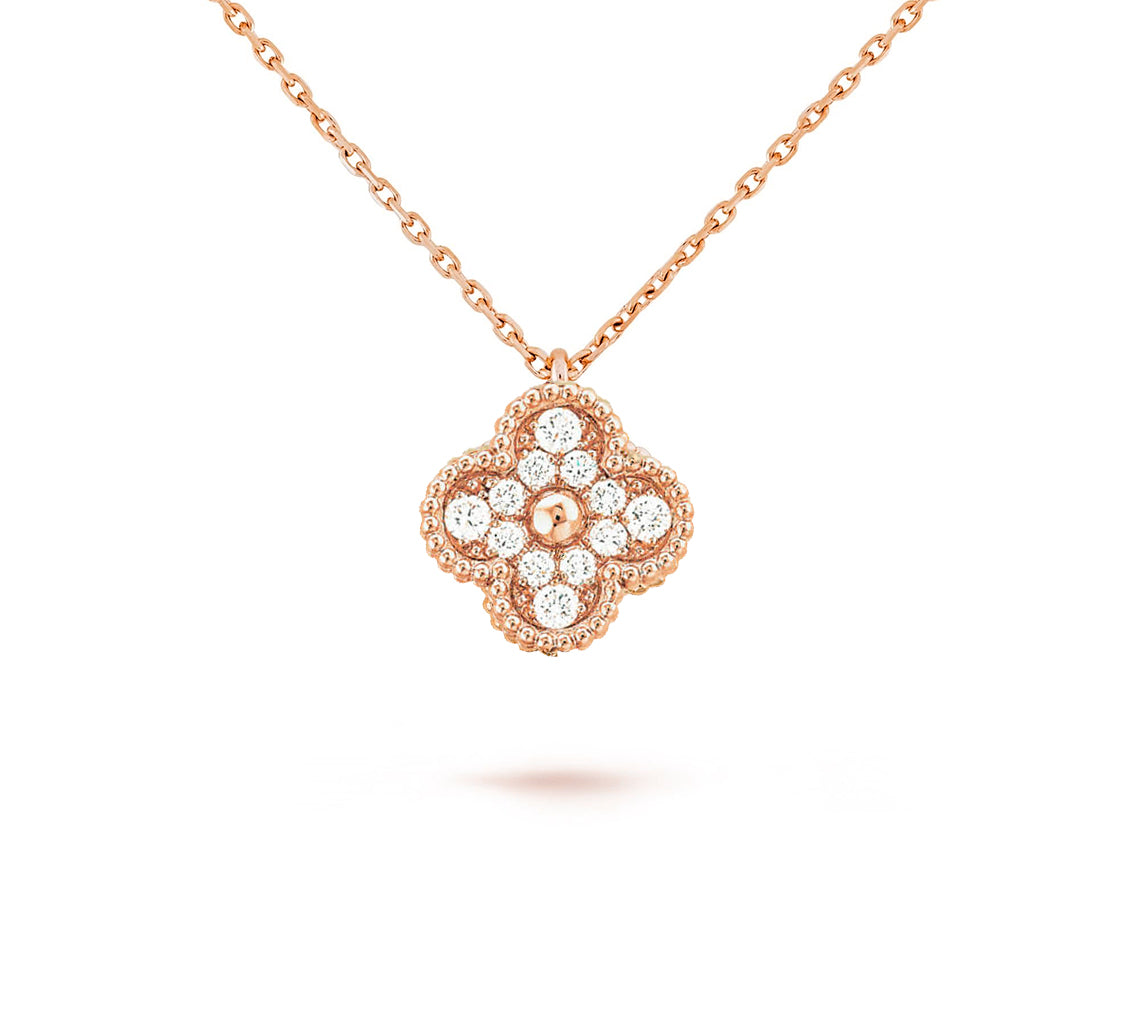 [Rosla]CLOVER MINI 9.5MM CARNELIANS NECKLACE COLLECTION