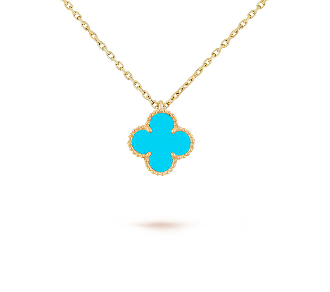 [Rosla]CLOVER MINI 9.5MM CARNELIANS NECKLACE COLLECTION