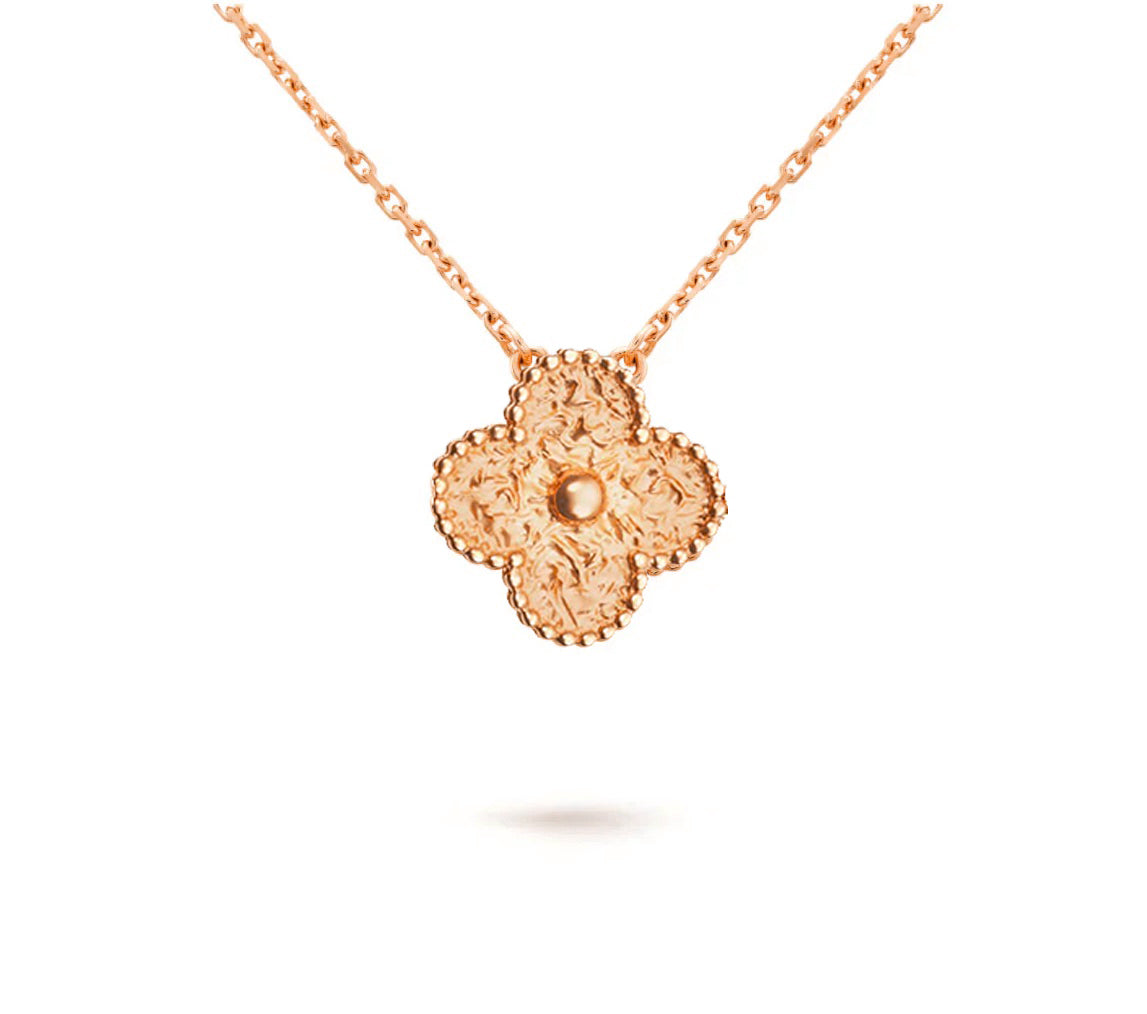 [Rosla]CLOVER 15MM SINGLE FLOWER NECKLACE COLLECTION