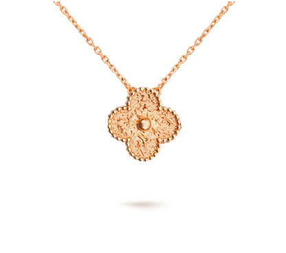 [Rosla]CLOVER 15MM SINGLE FLOWER NECKLACE COLLECTION