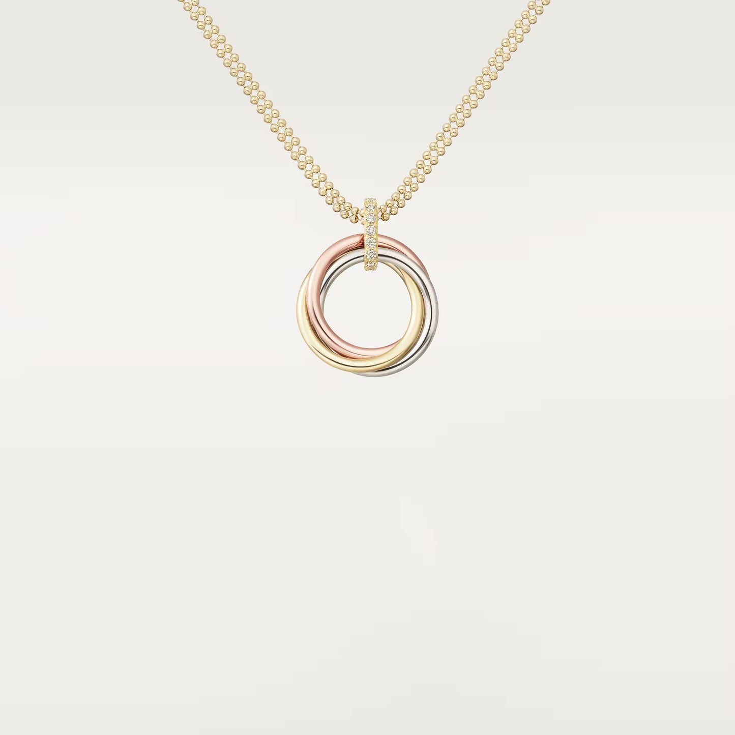 [Rosla]TRINITY MEDIUM  DIAMONDS NECKLACE