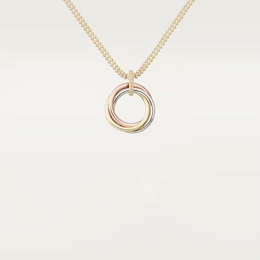 [Rosla]TRINITY MEDIUM  DIAMONDS NECKLACE