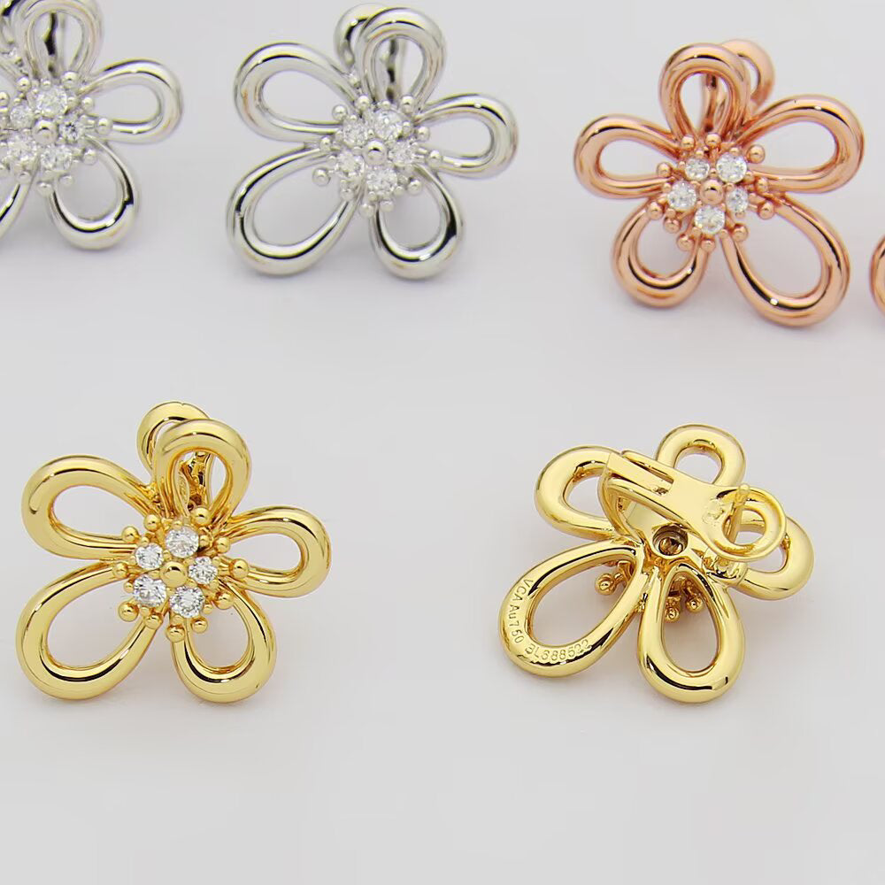 [Rosla] FLOWERLACE EARRING 5 DIAMONDS