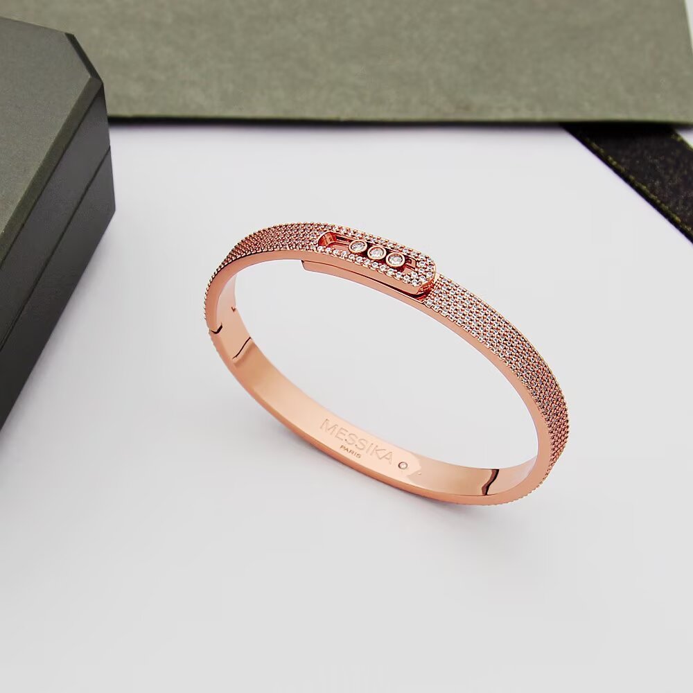 [Rosla]Move Noa Full Pavé Diamond Bangle Bracelet
