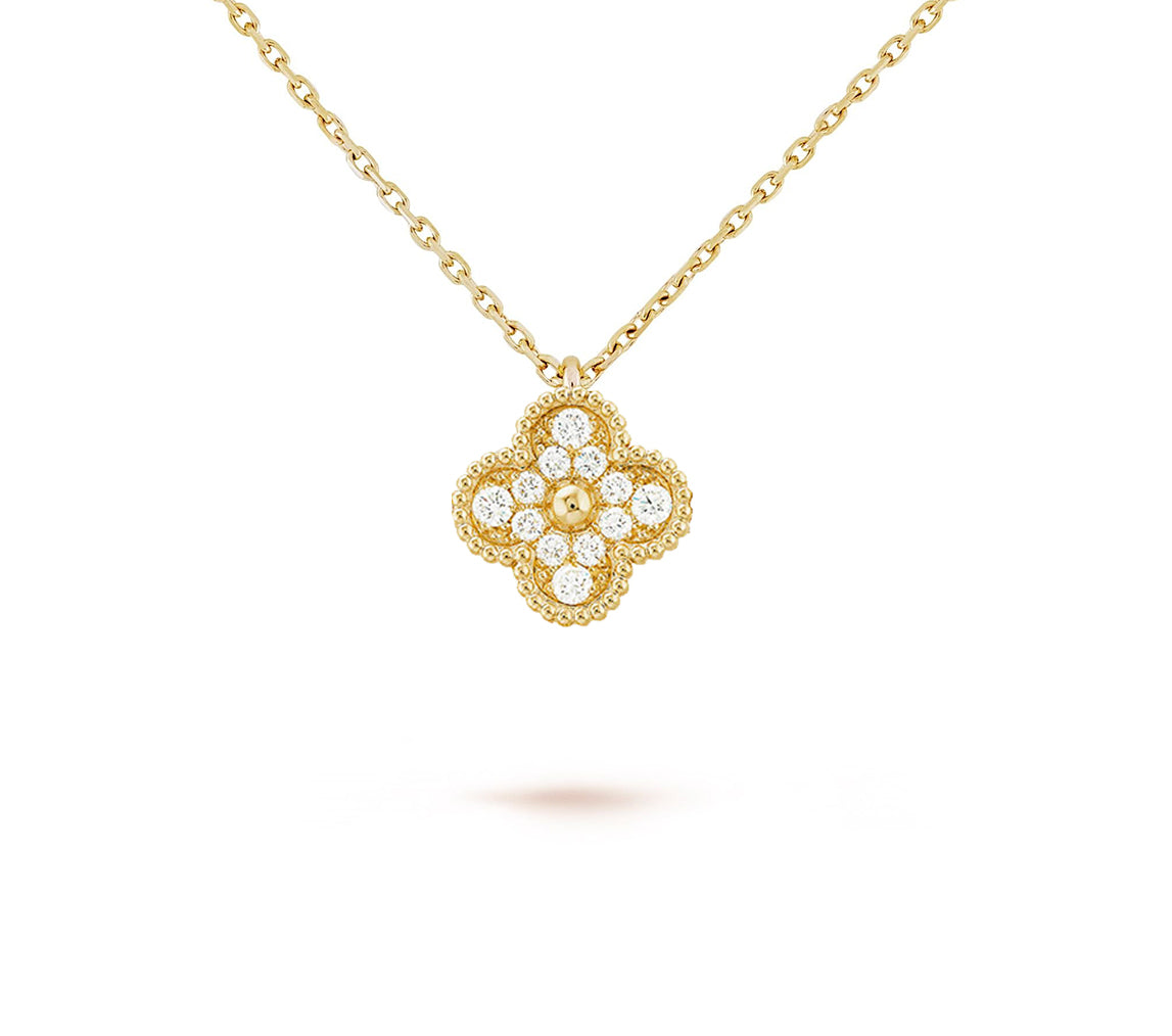 [Rosla]CLOVER MINI 9.5MM CARNELIANS NECKLACE COLLECTION