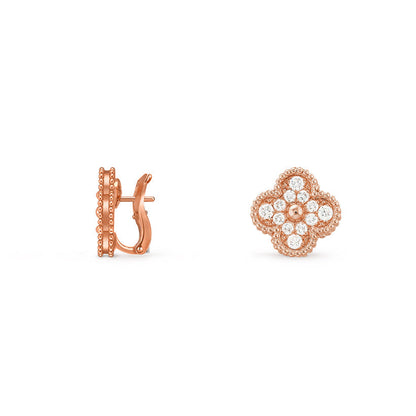 [Rosla]CLOVER 15MM MOP EARRINGS COLLECTION