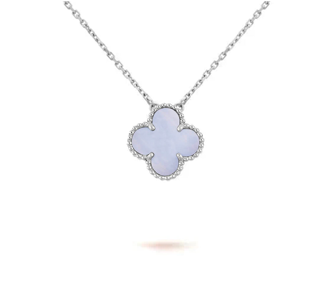 [Rosla]CLOVER 15MM NECKLACE SILVER COLLECTION