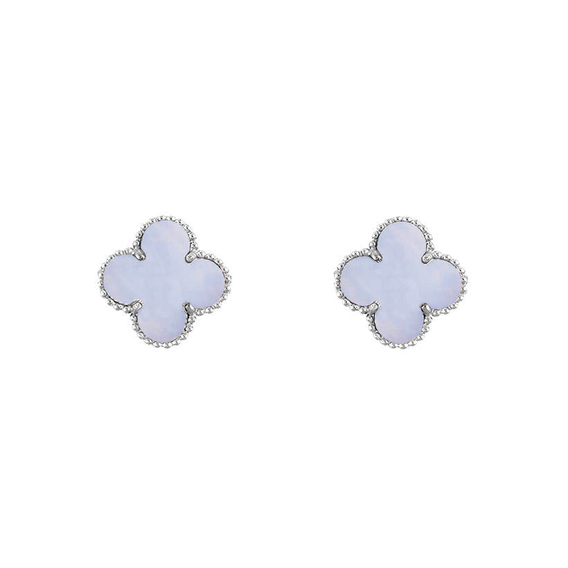 [Rosla]CLOVER SILVER 15MM EARRINGS COLLECTION