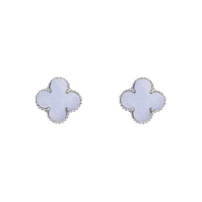 [Rosla]CLOVER SILVER 15MM EARRINGS COLLECTION