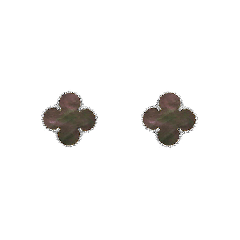 [Rosla]CLOVER SILVER 15MM EARRINGS COLLECTION