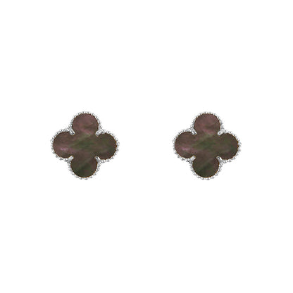 [Rosla]CLOVER SILVER 15MM EARRINGS COLLECTION