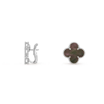 [Rosla]CLOVER SILVER 15MM MOP EARRINGS COLLECTION