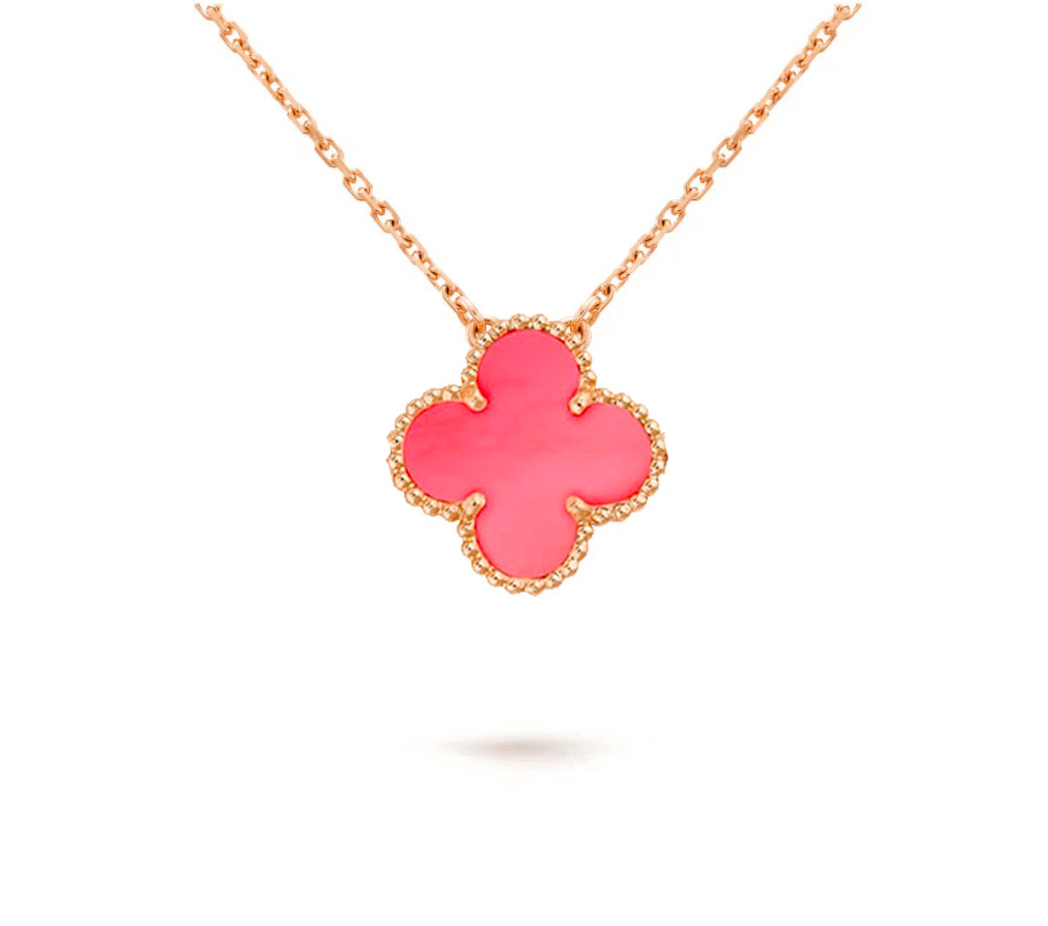[Rosla]CLOVER 15MM SINGLE FLOWER NECKLACE COLLECTION