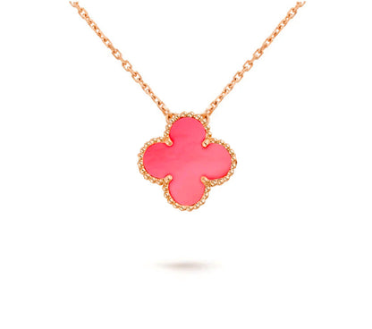 [Rosla]CLOVER 15MM SINGLE FLOWER NECKLACE COLLECTION