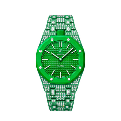 [Rosla]Royal Oak Pop Exclusive Bioceramic Case & Bioceramic Strap Full Diamond