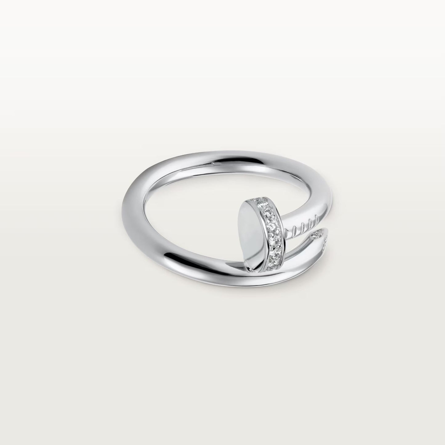 [Rosla]JUSTE RING 2.6MM HALF DIAMOND