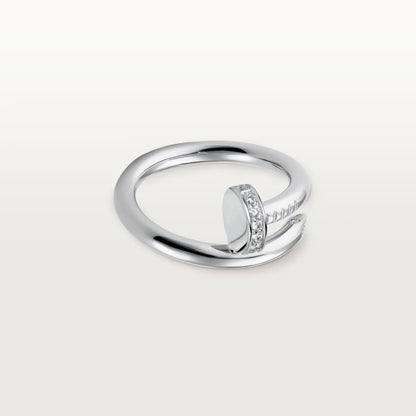 [Rosla]JUSTE RING 2.6MM HALF DIAMOND