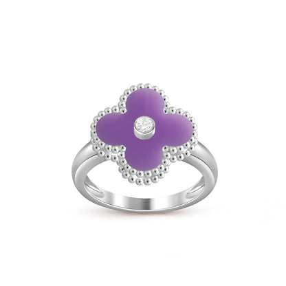 [Rosla]CLOVER SILVER DIOMND RING COLLECTION