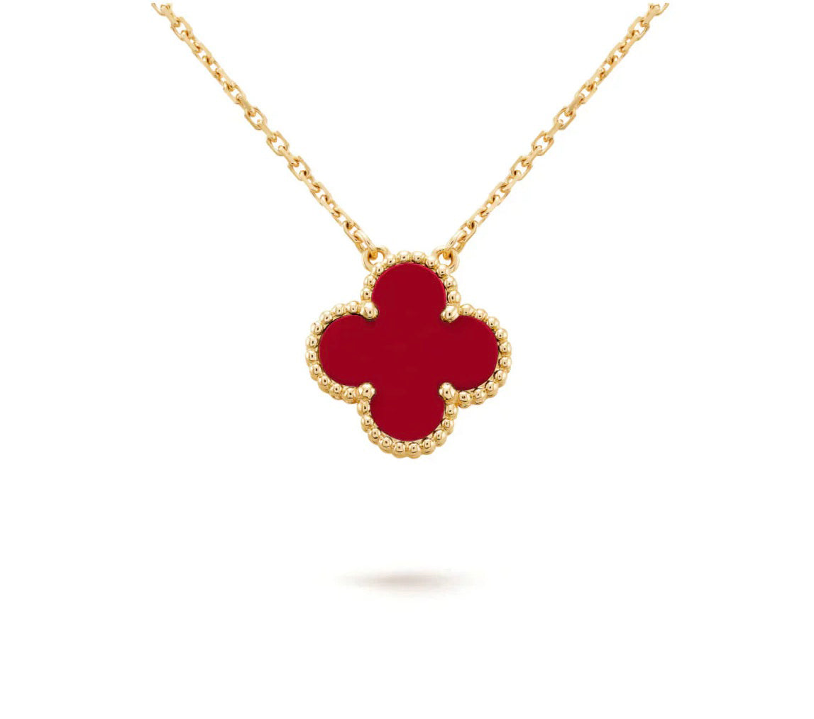 [Rosla]CLOVER 15MM SINGLE FLOWER NECKLACE COLLECTION