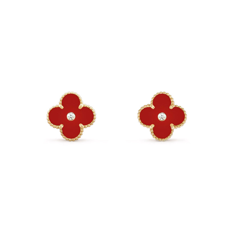 [Rosla]CLOVER  15MM DIAMOND EARRINGS COLLECTION