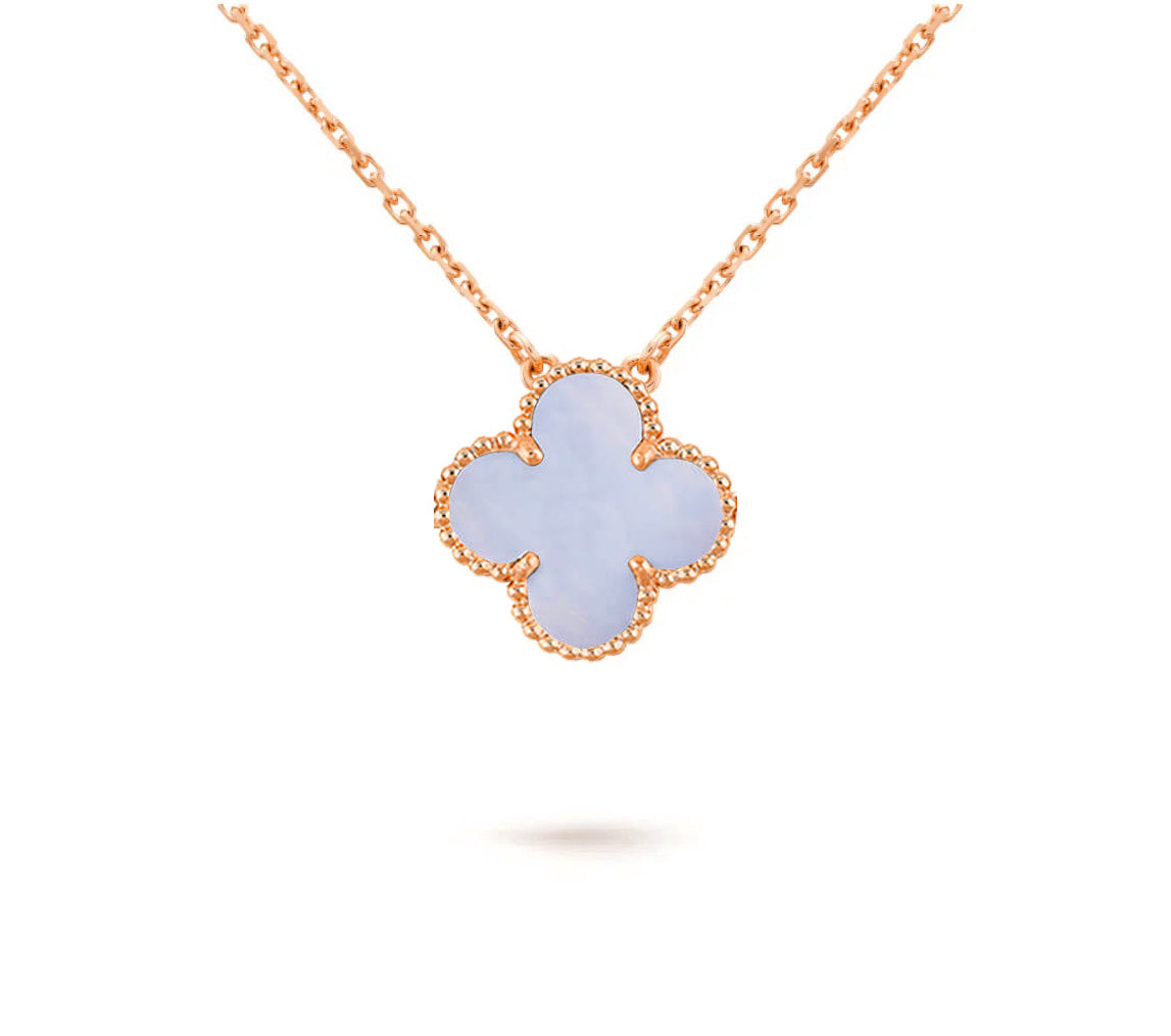 [Rosla]CLOVER 15MM SINGLE FLOWER NECKLACE COLLECTION