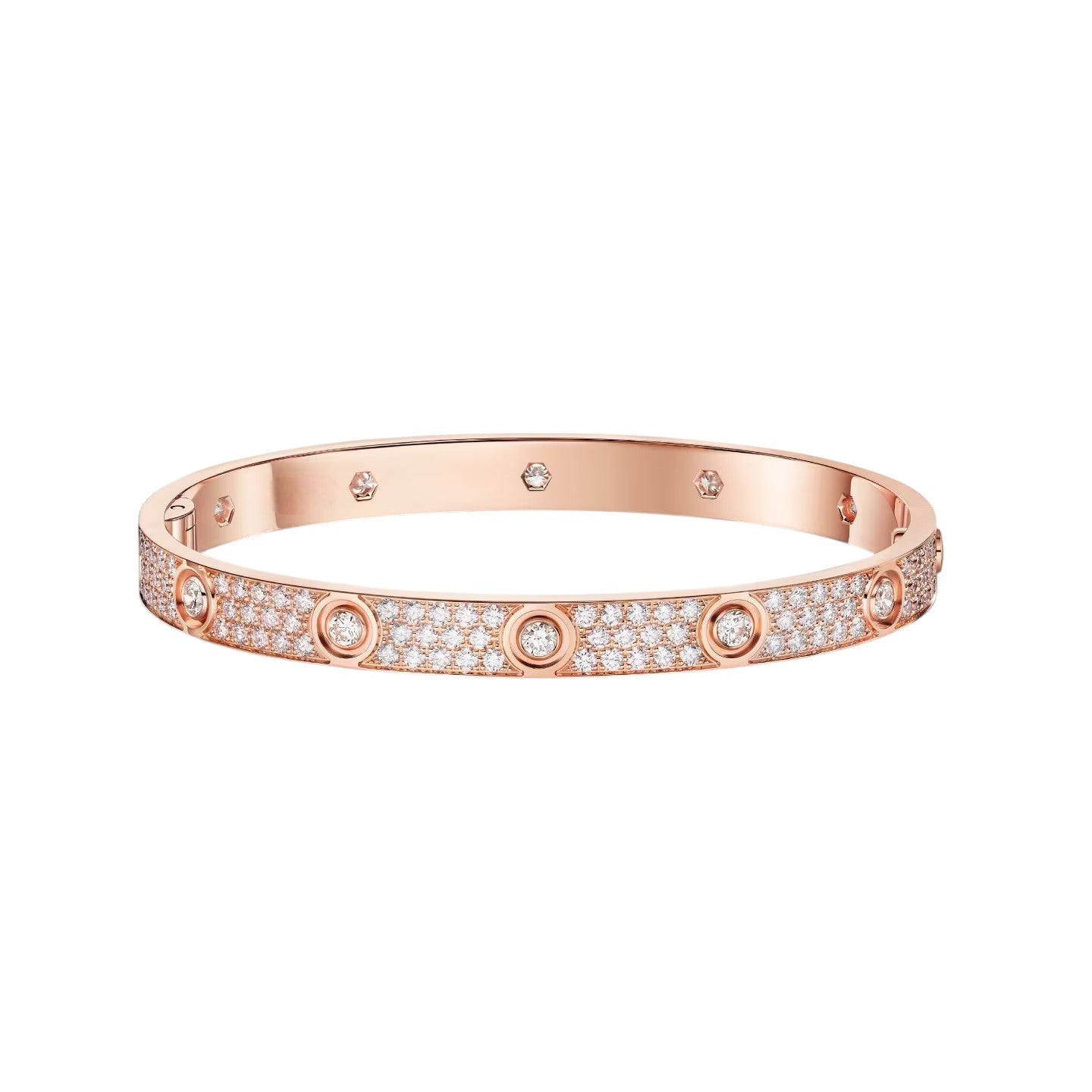 [Rosla]LOVE BRACELET 6.1MM DIAMOND-PAVED 10 BIG DIAMONDS