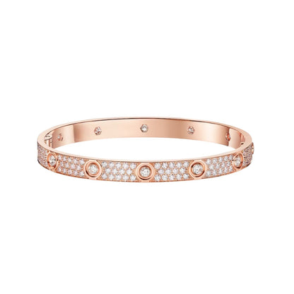 [Rosla]LOVE BRACELET 6.1MM DIAMOND-PAVED 10 BIG DIAMONDS