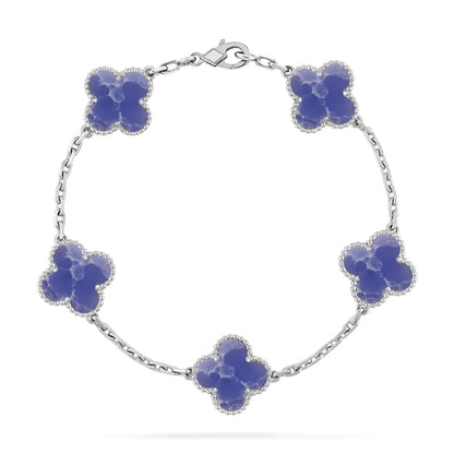 [Rosla]CLOVER 5 MOTIF BLUE VEINS BRACELET COLLECTION