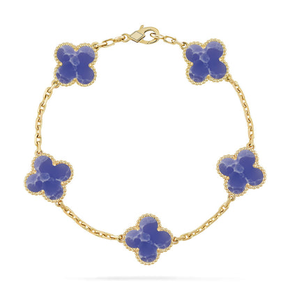 [Rosla]CLOVER 5 MOTIF BLUE VEINS BRACELET COLLECTION