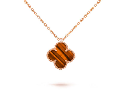 [Rosla]CLOVER MINI 9.5MM CARNELIANS NECKLACE COLLECTION