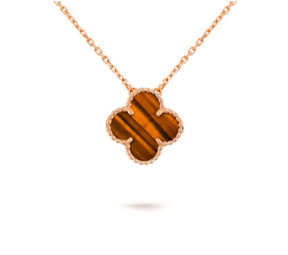 [Rosla]CLOVER 15MM SINGLE FLOWER NECKLACE COLLECTION