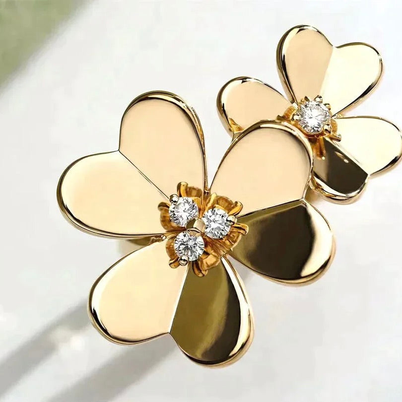 [Rosla]CLOVER COMOS GOLD DIAMOND RING