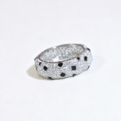 [Rosla]PANTHERE SPOTTED FULL DIAMOND RING