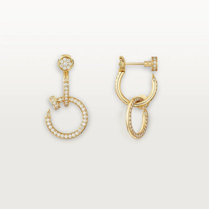[Rosla]JUSTE FULL DIAMOND DOUBLE EARRINGS