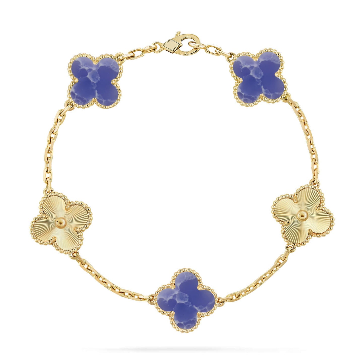 [Rosla]CLOVER 5 MOTIF BLUE VEINS BRACELET COLLECTION